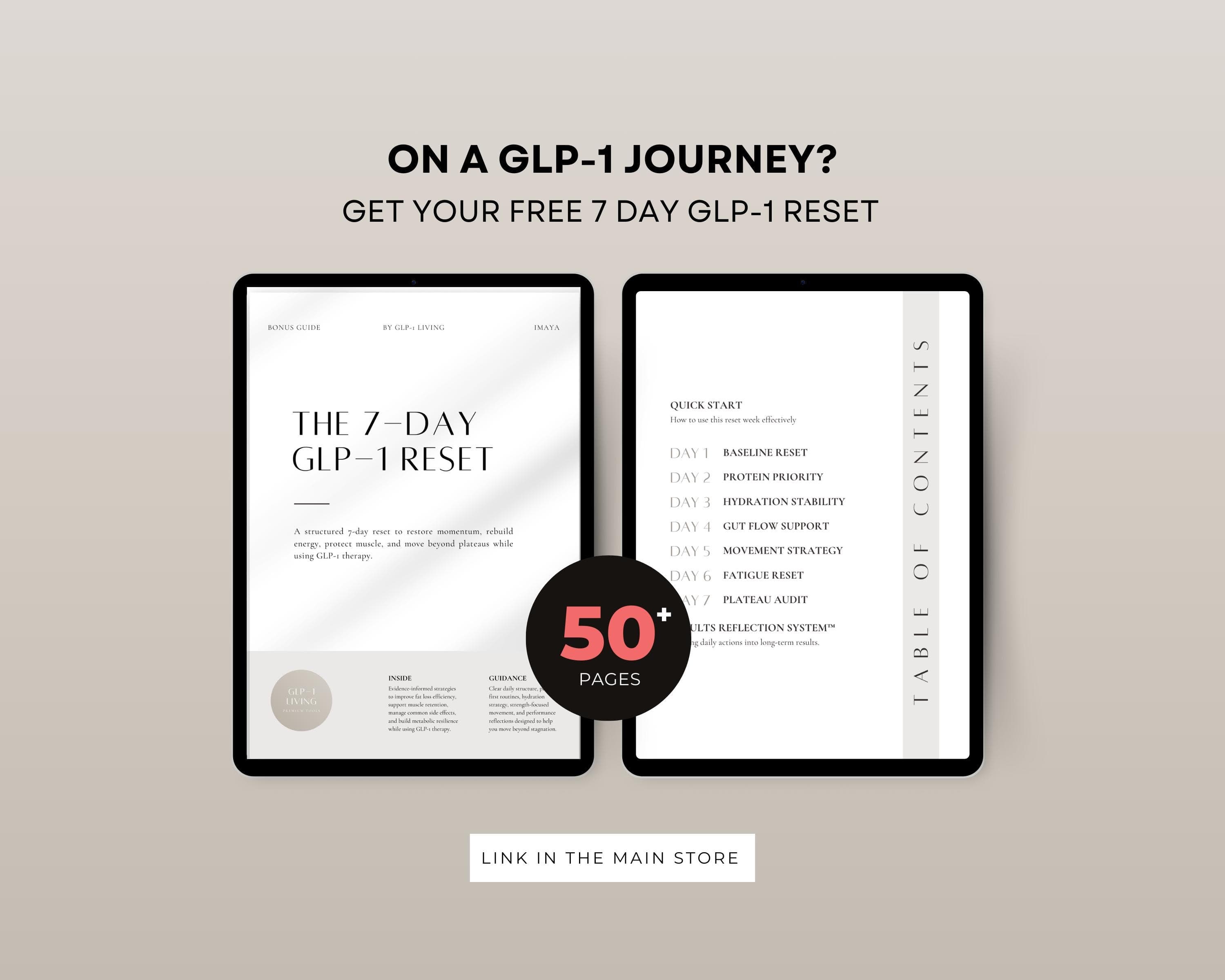 GLP-1 Diet Food List Printable | Eat/Avoid Chart PDF | Instant Weight Loss Support Guide