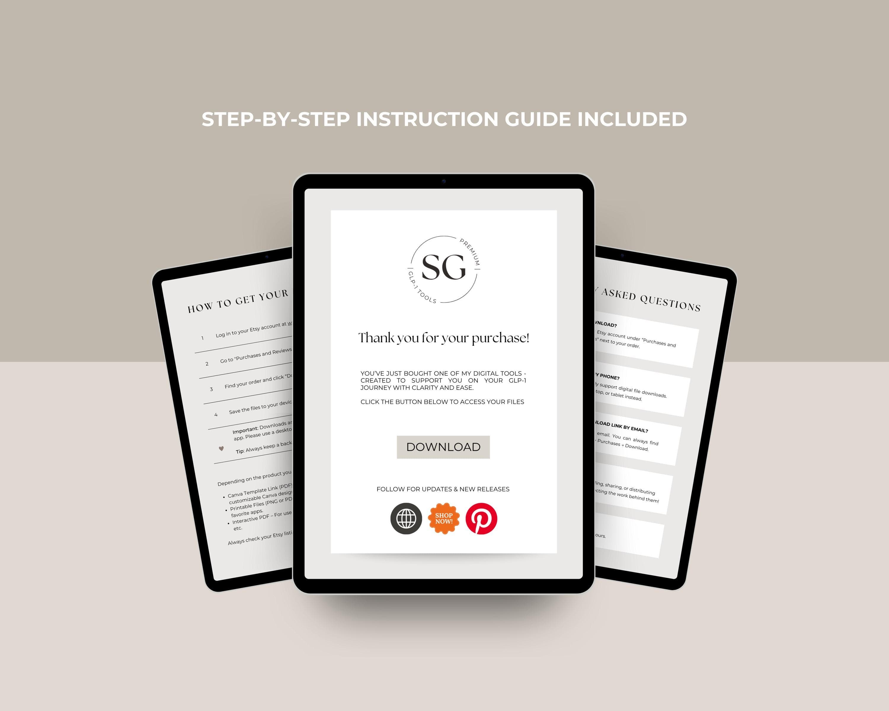 Instagram Posts GLP-1 | 50 Beige Aesthetic Templates |  Medspa Editable Canva Designs