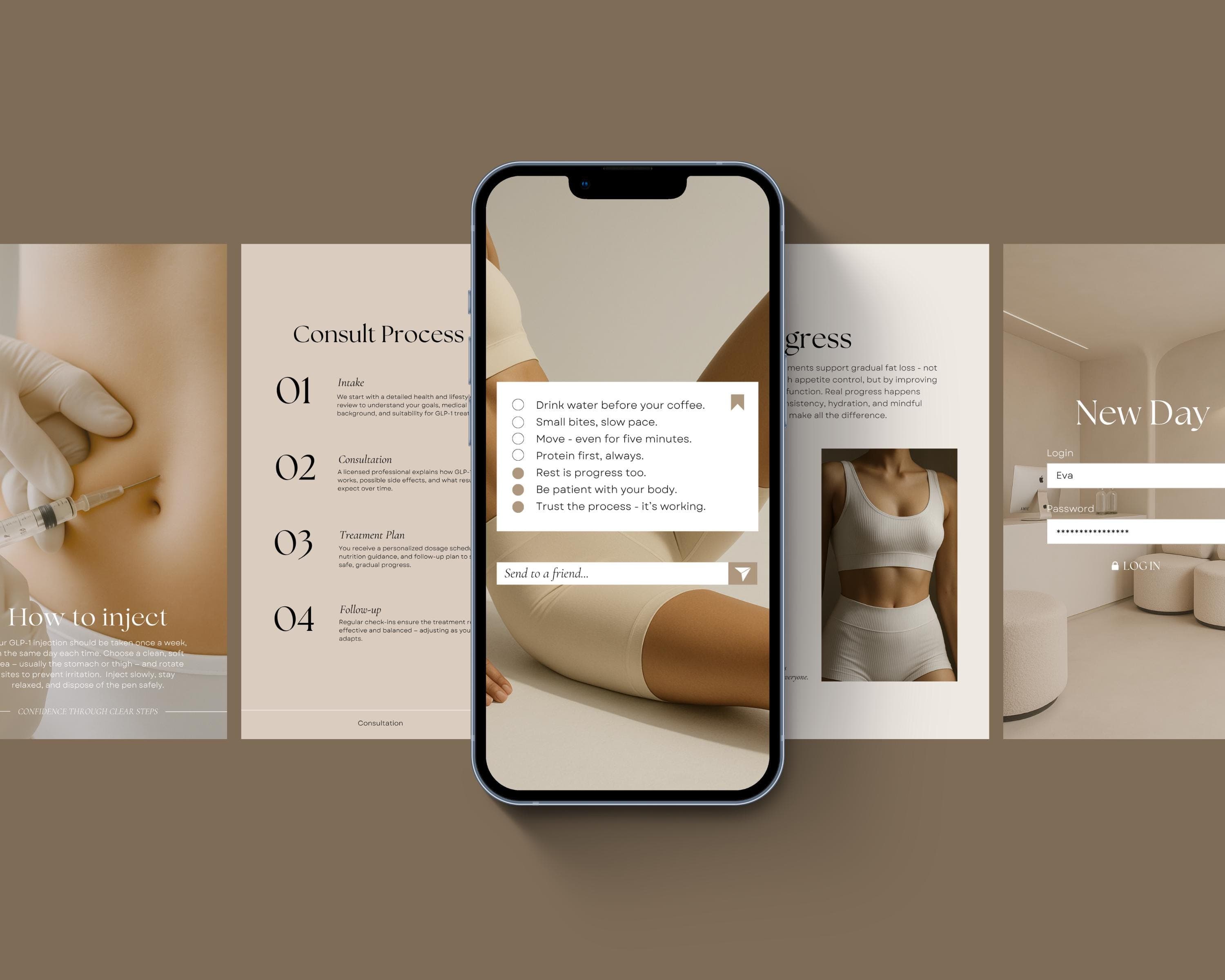 Patient Onboarding Instagram Story Templates for Nurse Practitioners | Editable Canva Welcome & Intake Posts | New Client Clinic Slides