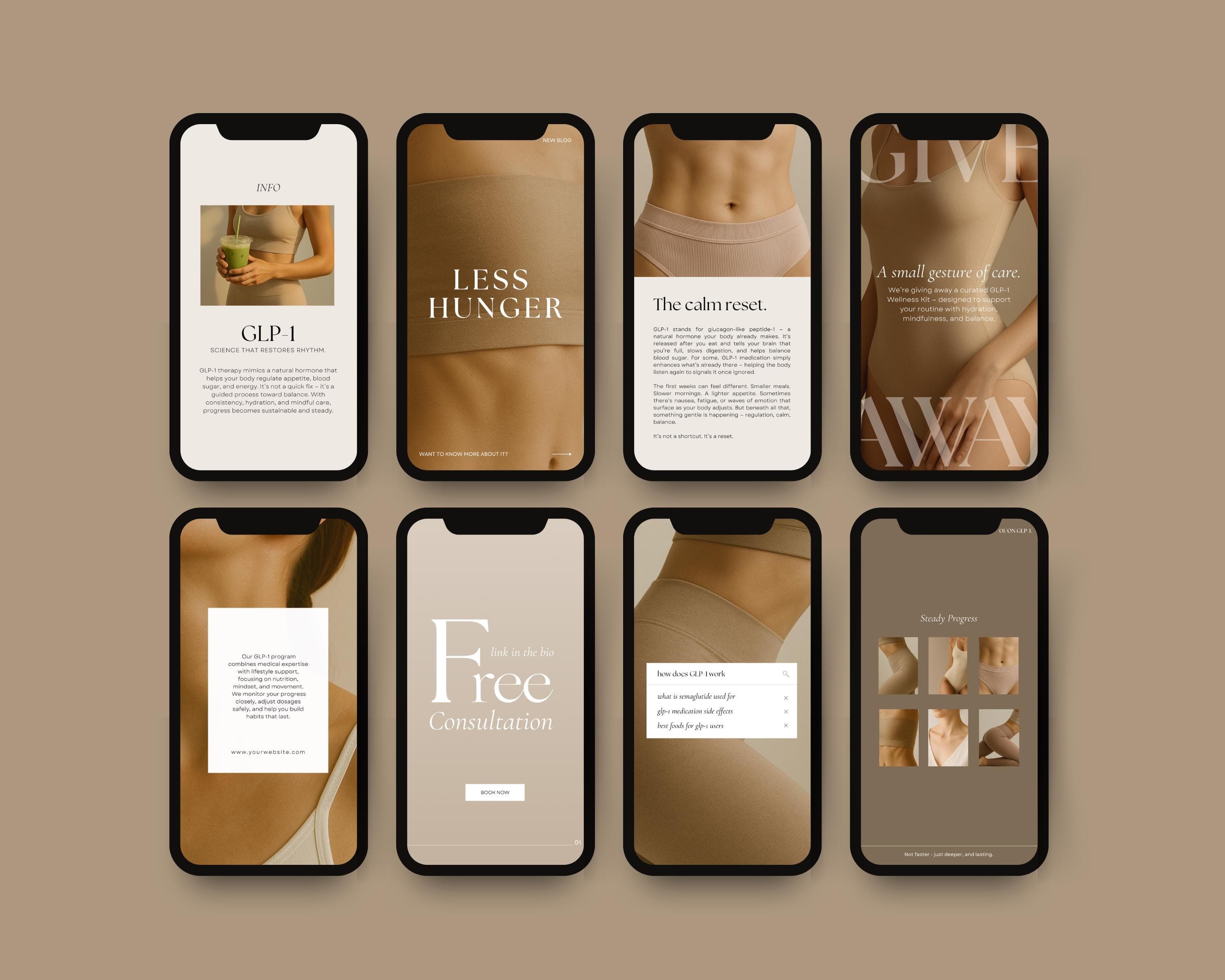 Patient Onboarding Instagram Story Templates for Nurse Practitioners | Editable Canva Welcome & Intake Posts | New Client Clinic Slides