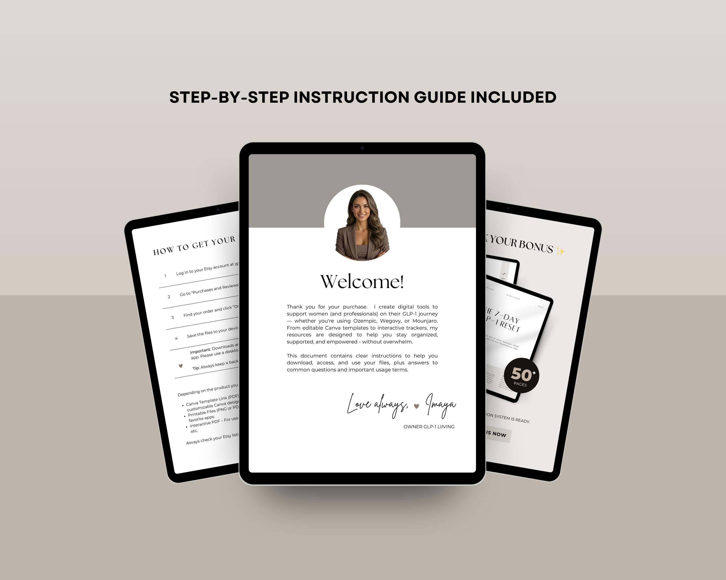 High Protein Meal Plan for Weight Loss | 35 GLP-1 Recipes with Protein Per Serving | Digital PDF Cookbook Instant Download